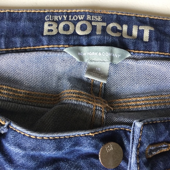New York & Company Low Rise Bootcut Jeans Size 14P - Picture 6 of 8